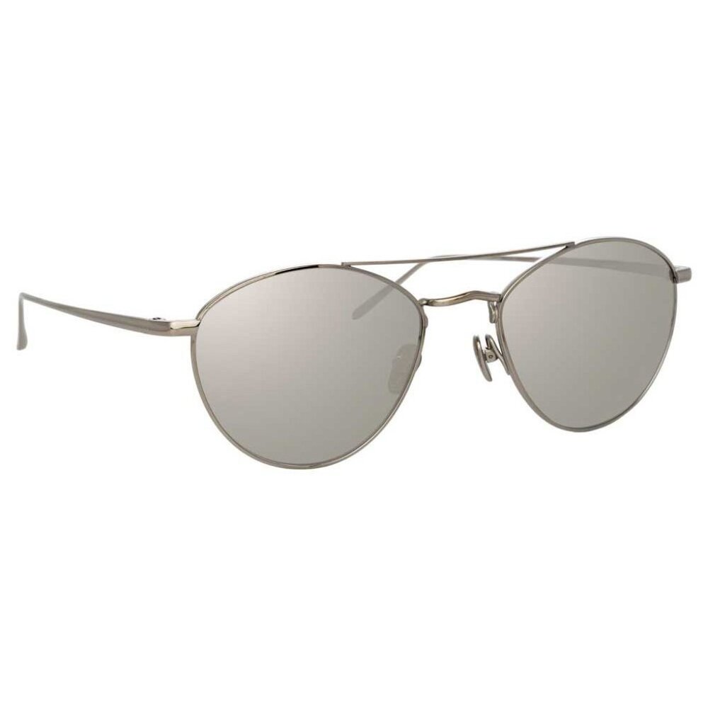 Linda Farrow - 876 C2 Aviator Sunglasses - White Gold - Linda Farrow Eyewear - Picture 2 of 5